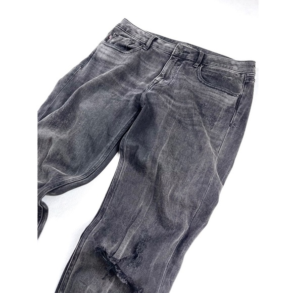 Vigoss Jagger Skinny Classic Fit Chewed Hem Cropped Distressed Jeans - Picture 3 of 5